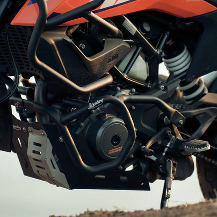 LCB Bellator Lower Crash Guard for KTM Adventure 390 – Heavy-Duty Black Engine Protection