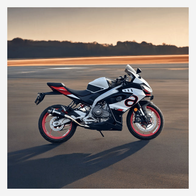 Aprilia RS 457 with Barrel Outlaw 2.0 performance exhaust