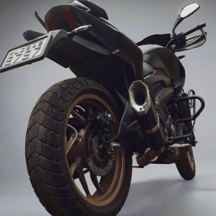 Barrel Rogue V1 exhaust installed on Bajaj Dominar 400