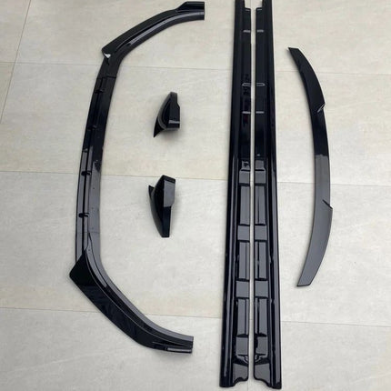 VW Virtus Add-On Skirting Kit (Gloss Black ABS)