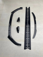 VW Virtus Add-On Skirting Kit (Gloss Black ABS)