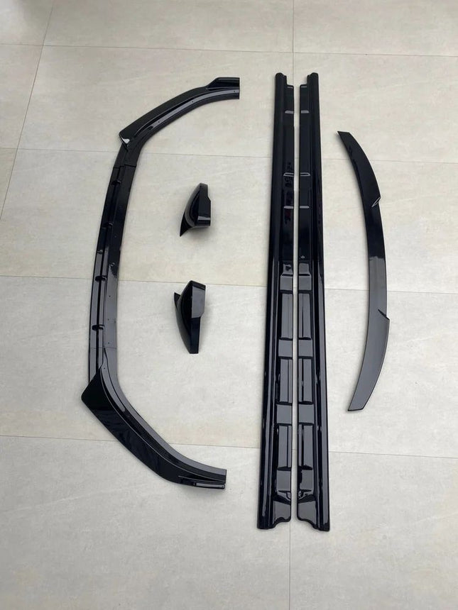 VW Virtus Add-On Skirting Kit (Gloss Black ABS)