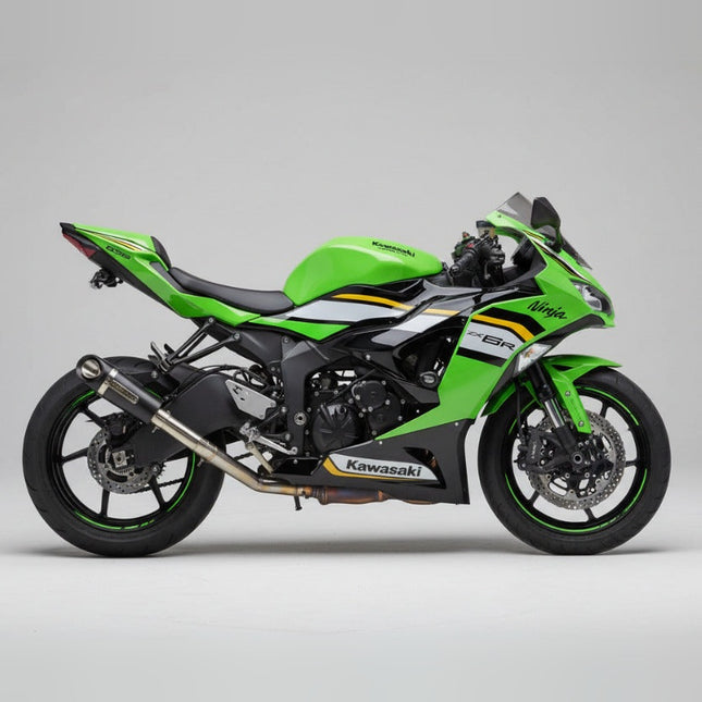 Barrel Outlaw 2.0 Exhaust for Kawasaki Ninja ZX-6R (2025) with Mid Pipe - image 1
