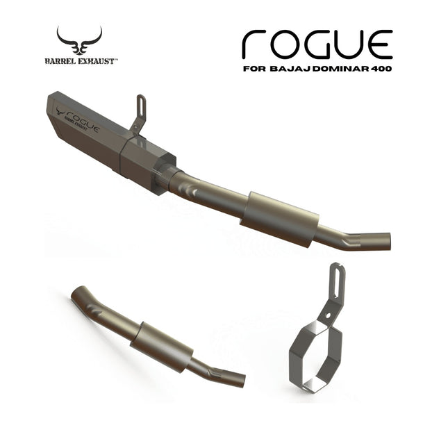 barrel rogue v1 exhaust dominar 400