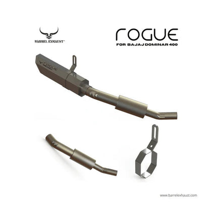 barrel rogue v1 exhaust dominar 400
