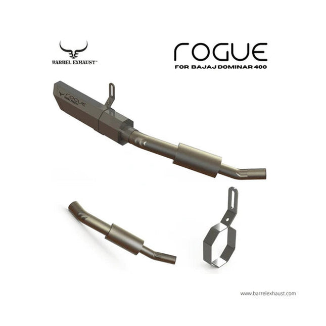 barrel rogue v1 exhaust dominar 400