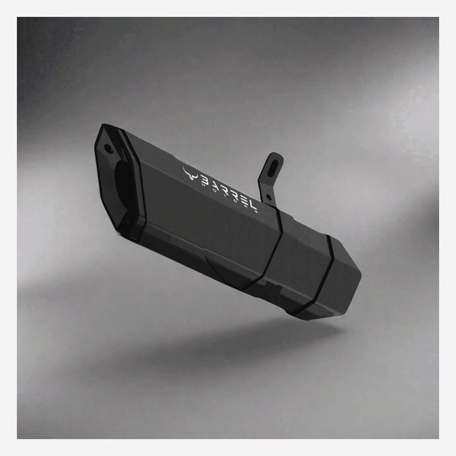 Benelli TRK 251 with Barrel Rogue V2 performance exhaust