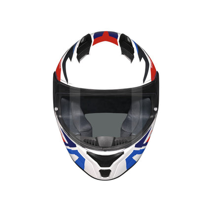 SMK Bionic Adult Full Face Helmet - Kore GL153 - Blue Red - front