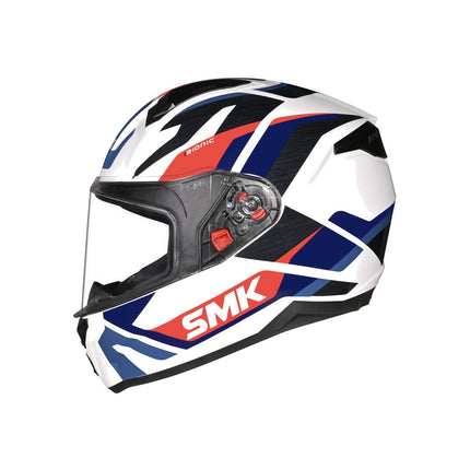SMK Bionic Adult Full Face Helmet - Kore GL153 - Blue Red - left