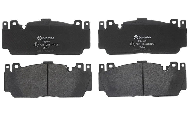 Brembo P06079 brake pads, top view