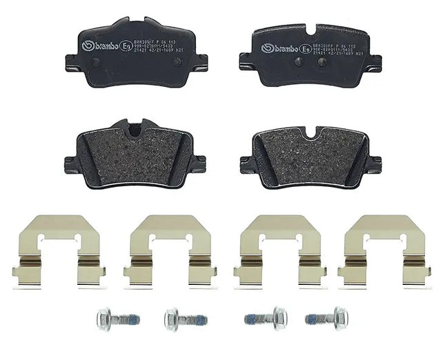 Brembo P06113 brake pads, top view