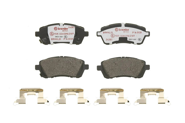 Brembo P16013X brake pads, top view