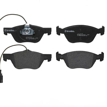 Brembo P23077 front brake pads, top view