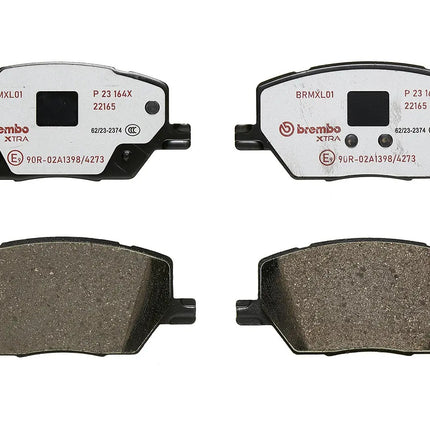 Brembo P23164X brake pads, top view