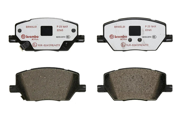 Brembo P23164X brake pads, top view