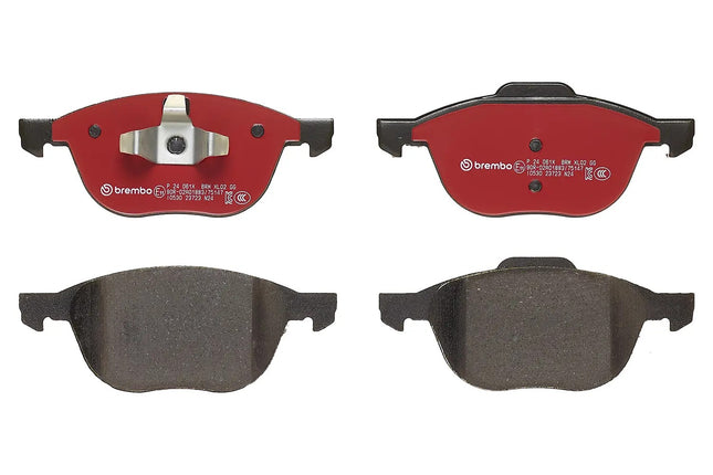 Brembo P24061X brake pads, top view