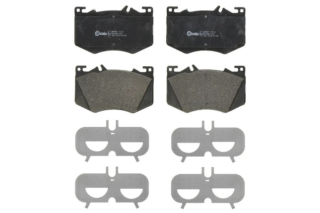 Brembo P50166 brake pads, top view