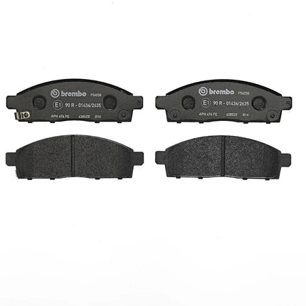 Brembo P54038 brake pads, top view