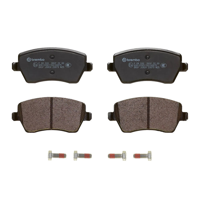 Brembo P68033 brake pads, top view