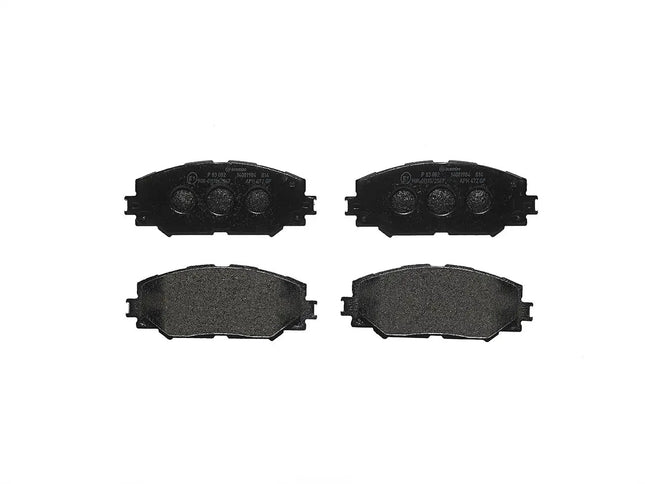 Brembo P83082 brake pads, top view