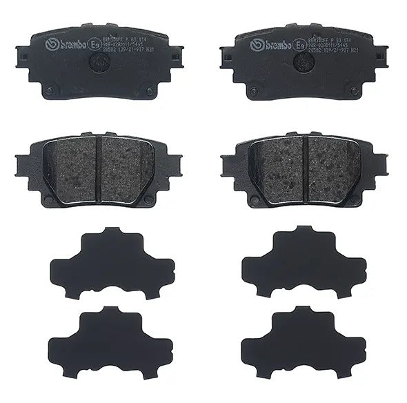 Brembo P83174 brake pads, top view