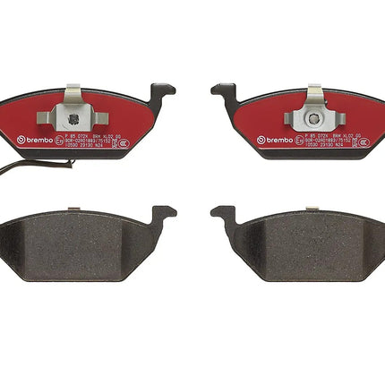 Brembo P85072X brake pads, top view