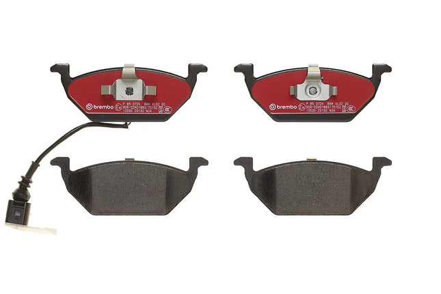 Brembo P85072X brake pads, top view