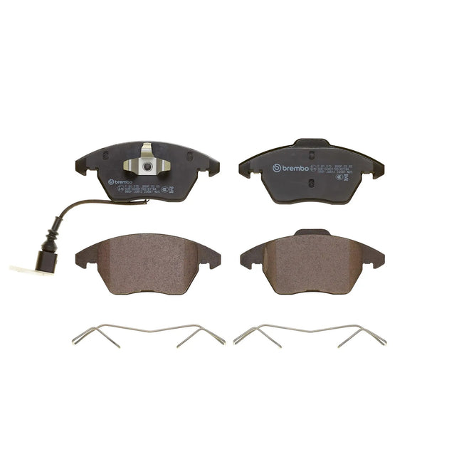 Brembo P85075 brake pads, top view