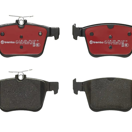 Brembo P85125X brake pads, top view
