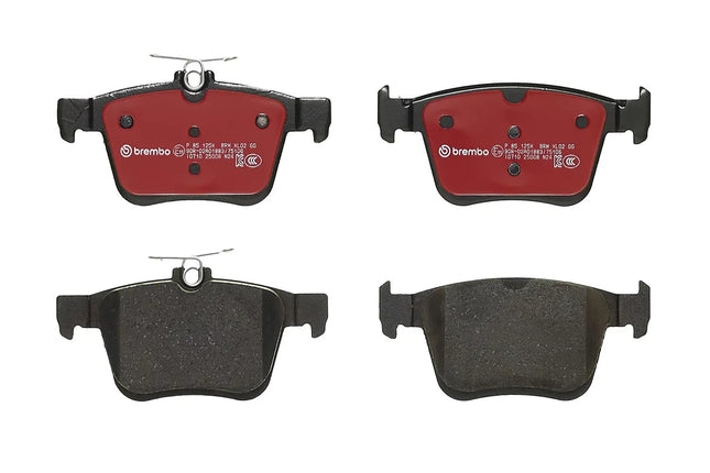 Brembo P85125X brake pads, top view