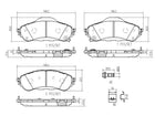 Brembo P24208 Rear Brake Pad Set - official Brembo product image