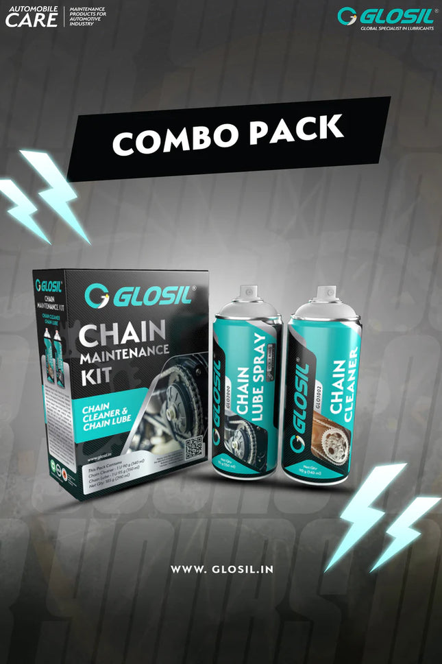 Glosil chain maintenance kit box packaging