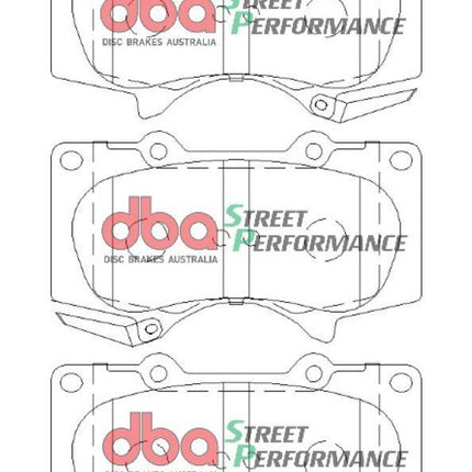DBA DB1482SP Street Performance brake pads