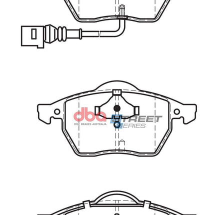 DBA DB1492SS Street Series brake pads