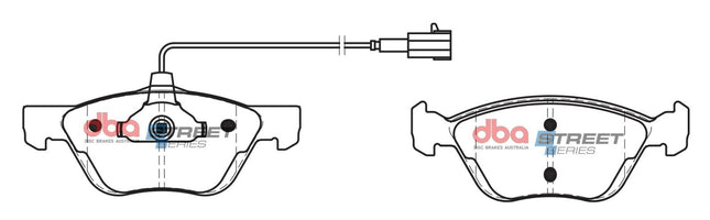 DBA DB2037SS Street Series brake pads