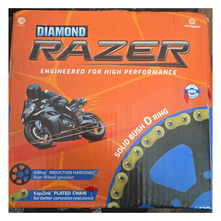 Diamond Razer O-Ring Chain & Sprocket Kit for Royal Enfield Interceptor 650 and Continental GT 650, box front