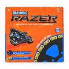 Diamond Razer O-Ring Chain & Sprocket Kit for Royal Enfield Interceptor 650 and Continental GT 650, retail box front