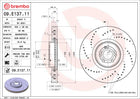 Brembo 09E13711 Front Brake Disc - official Brembo product image