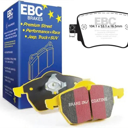EBC Yellowstuff Rear Brake Pad Set for AUDI Q3 8U model & 2 more (DP42201R)