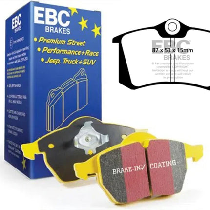 EBC Yellowstuff Rear Brake Pad Set for RENAULT DUSTER AWD and 2015 onwards/ Fluen… & 3 more (DP4680R)
