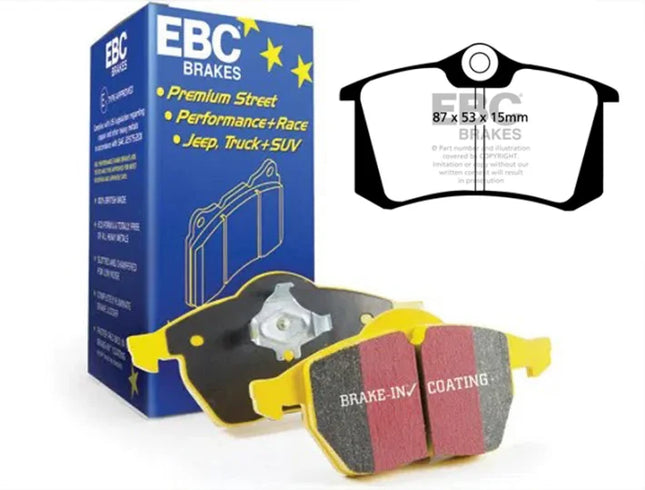 EBC Yellowstuff Rear Brake Pad Set for RENAULT DUSTER AWD and 2015 onwards/ Fluen… & 3 more (DP4680R)
