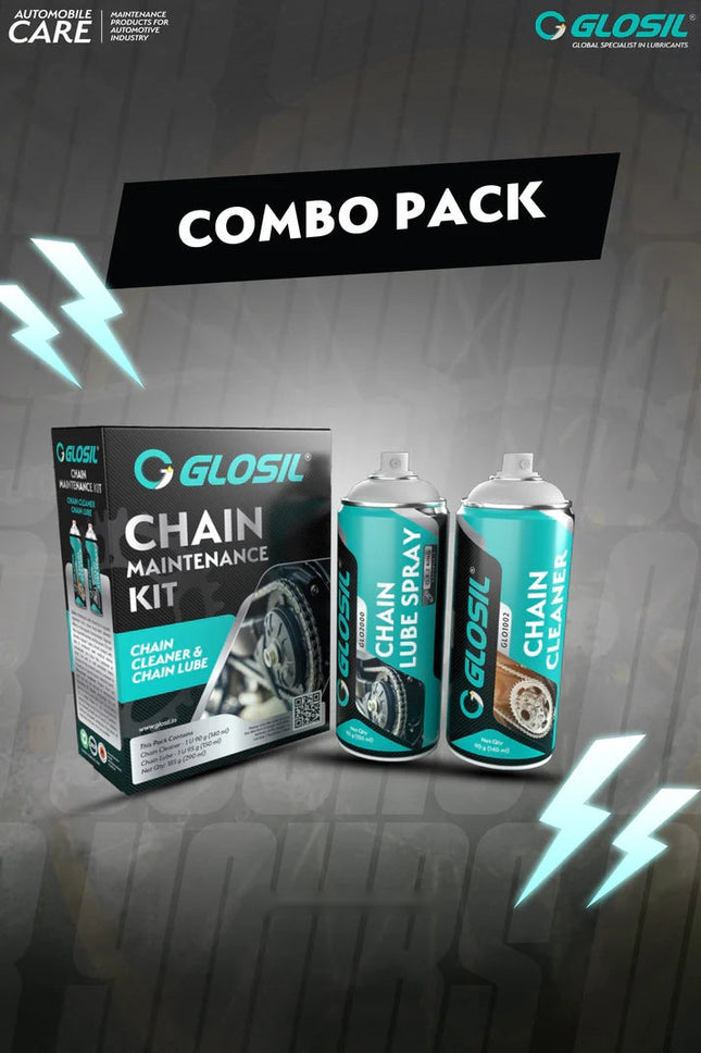 Glosil chain maintenance kit box packaging