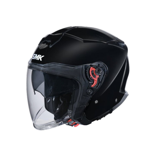 SMK GTJ Open Face Helmet - GL200 - Gloss Black
