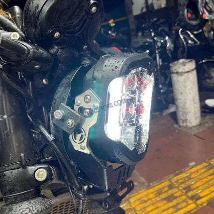 HJG Helios LED auxiliary light with red DRL