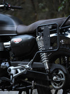 Legundary Honda Hness CB350 Saddlestay mild steel jet black with jerry can mount