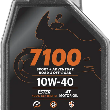 Motul 7100 10W-40 Fully Synthetic Engine Oil for 4-Stroke Motorcycles
