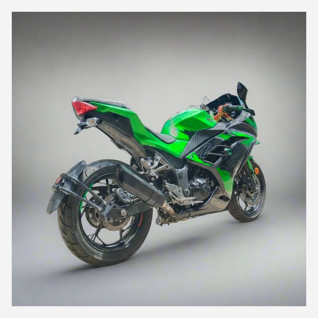 Kawasaki Ninja 250R, 300 and 400 with Barrel Rogue performance exhaust