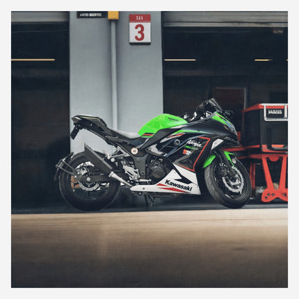 Kawasaki Ninja 250R, 300 and 400 with Barrel Rogue performance exhaust