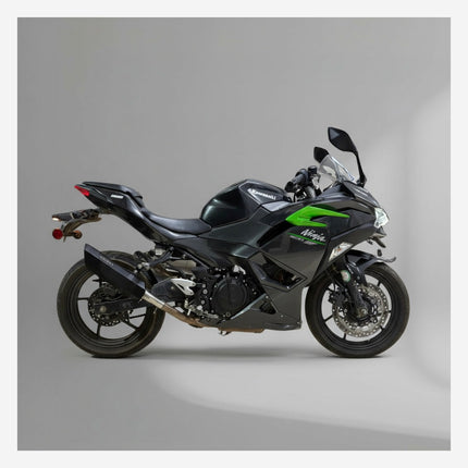 Kawasaki Ninja 500 with Barrel Rogue performance exhaust