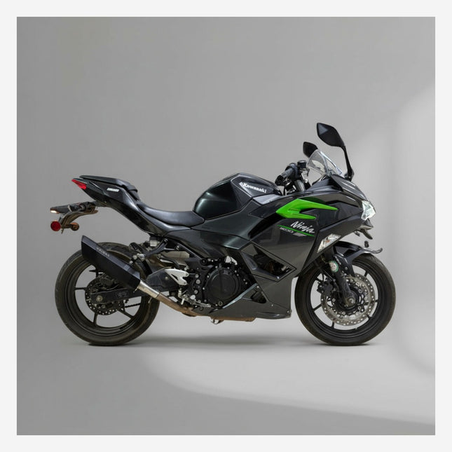 Kawasaki Ninja 500 with Barrel Rogue performance exhaust